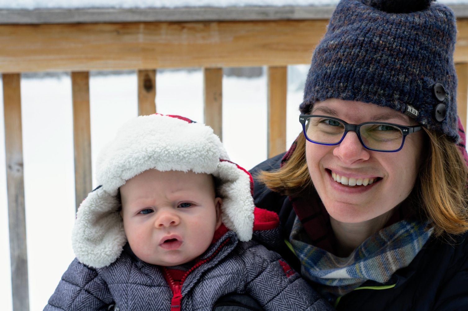 Martha, Shea, Minnesota snow